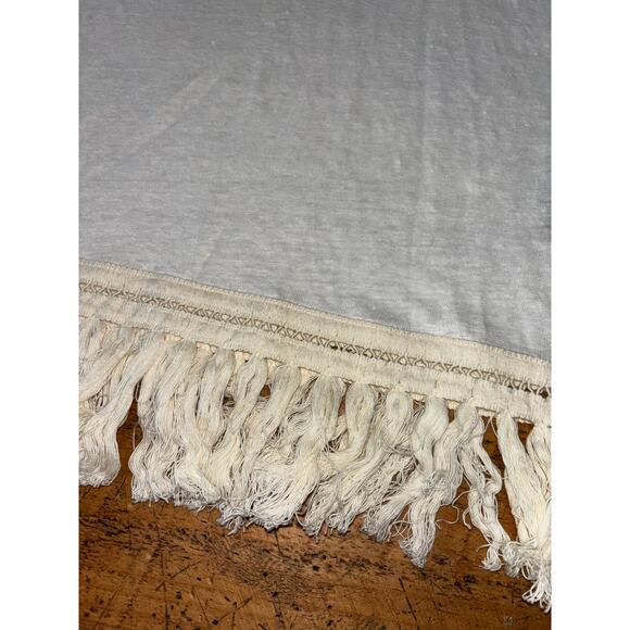 NWT Womens Scotch & Soda Cream 100% Linen Fringe Tank Top Boho Style Size 4 - Picture 2 of 8
